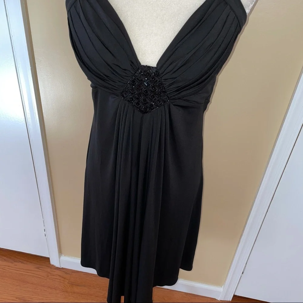 Maggy Long Black Halter Dress - Picture 4 of 6
